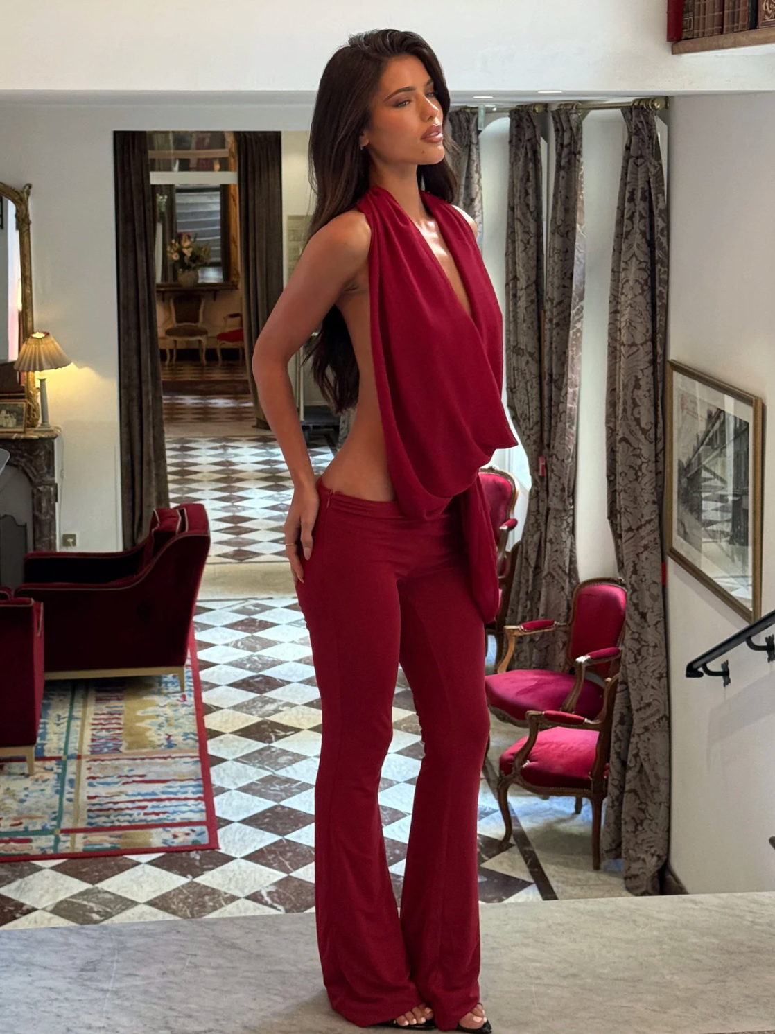ARLEN JUMPSUIT BURGUNDY